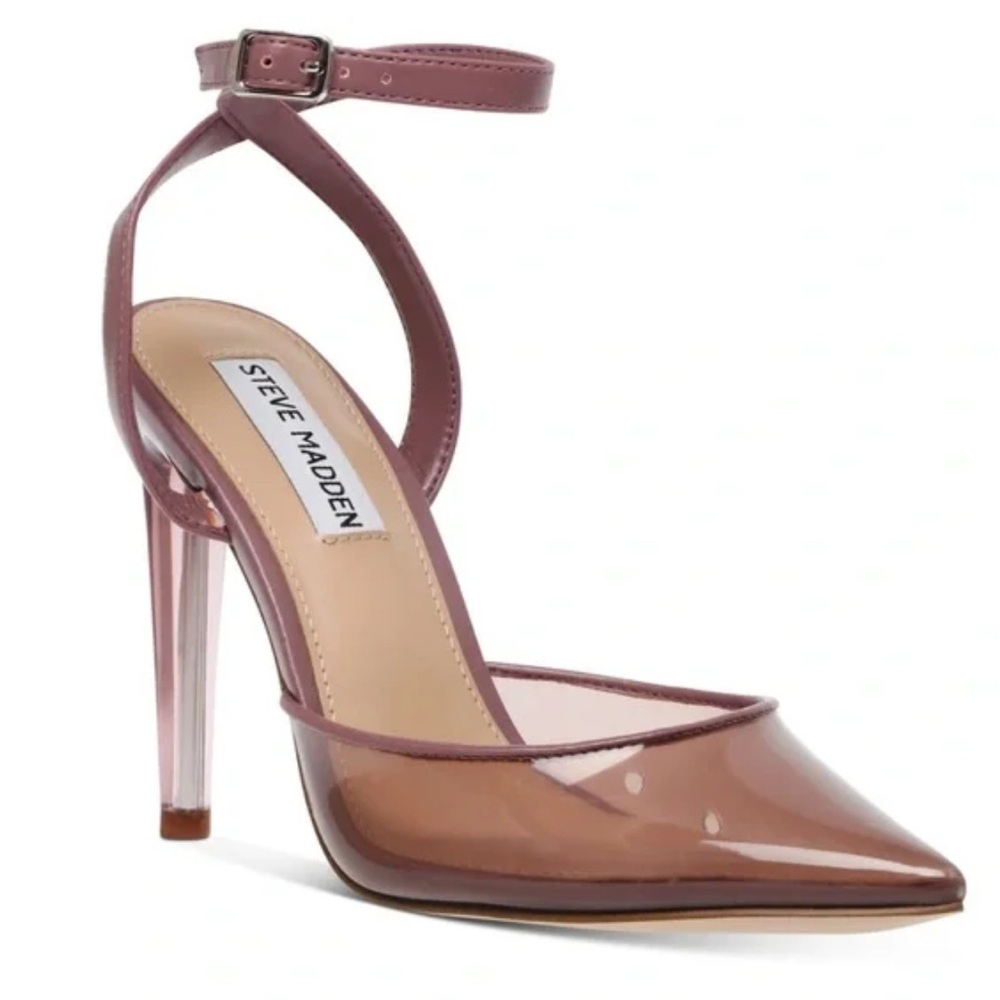 Steve Madden Women's Tan Alessi Pointed-Toe Ankle Strap Pump